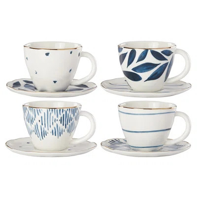 4 Piece Espresso Cup & Saucer Set Lenox | Wayfair North America