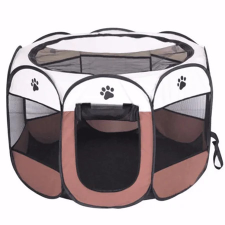 Portable Pet Playpen, Dog/Cat Playpen Foldable Pet Exercise Pen Tents Dog Kennel House Playground for Indoor Outdoor Travel Camping Use | Walmart (US)