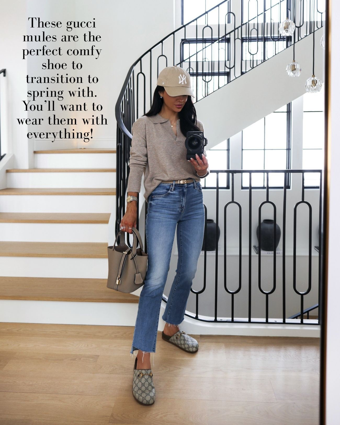 Wardrobe staples for women in their late 30s and 40s
Amazon sweater, mother jeans.c Gucci flats



#LTKootd #LTKSeasonal #LTKOver40