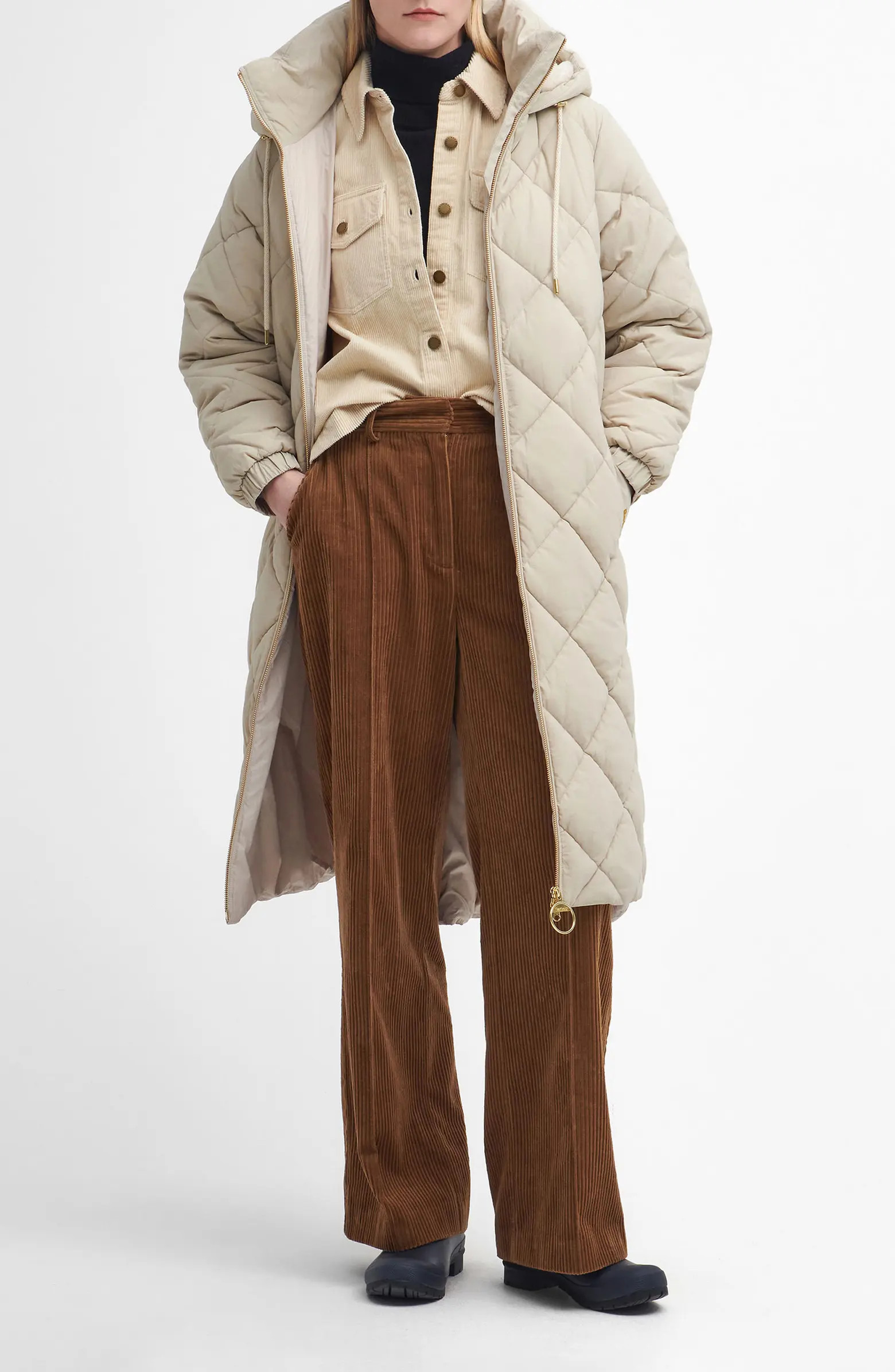 Barbour Kirkton Longline Puffer Coat | Nordstrom | Nordstrom