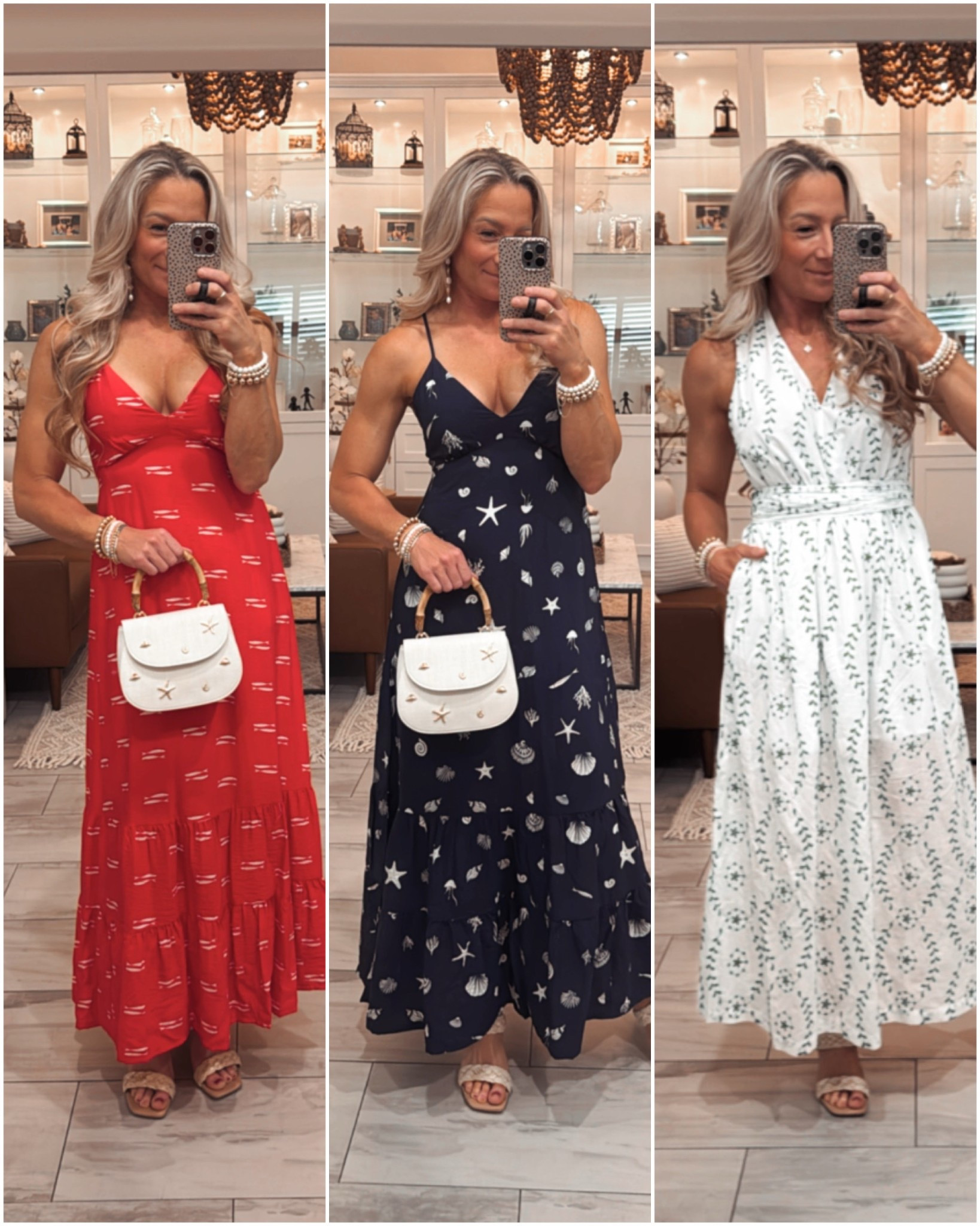 Summer vacation dresses, beach, dresses, target dresses, long dresses, open back dresses, red dress, navy blue dress, white dress, white and green, shell purse, bamboo handle, seashell, purse, resort wear, the perfect vacation dress, brunch dress, beach dress, baby shower dress, beach wedding guest dress 

#LTKFindsUnder50 #LTKStyleTip #LTKSummerEdit