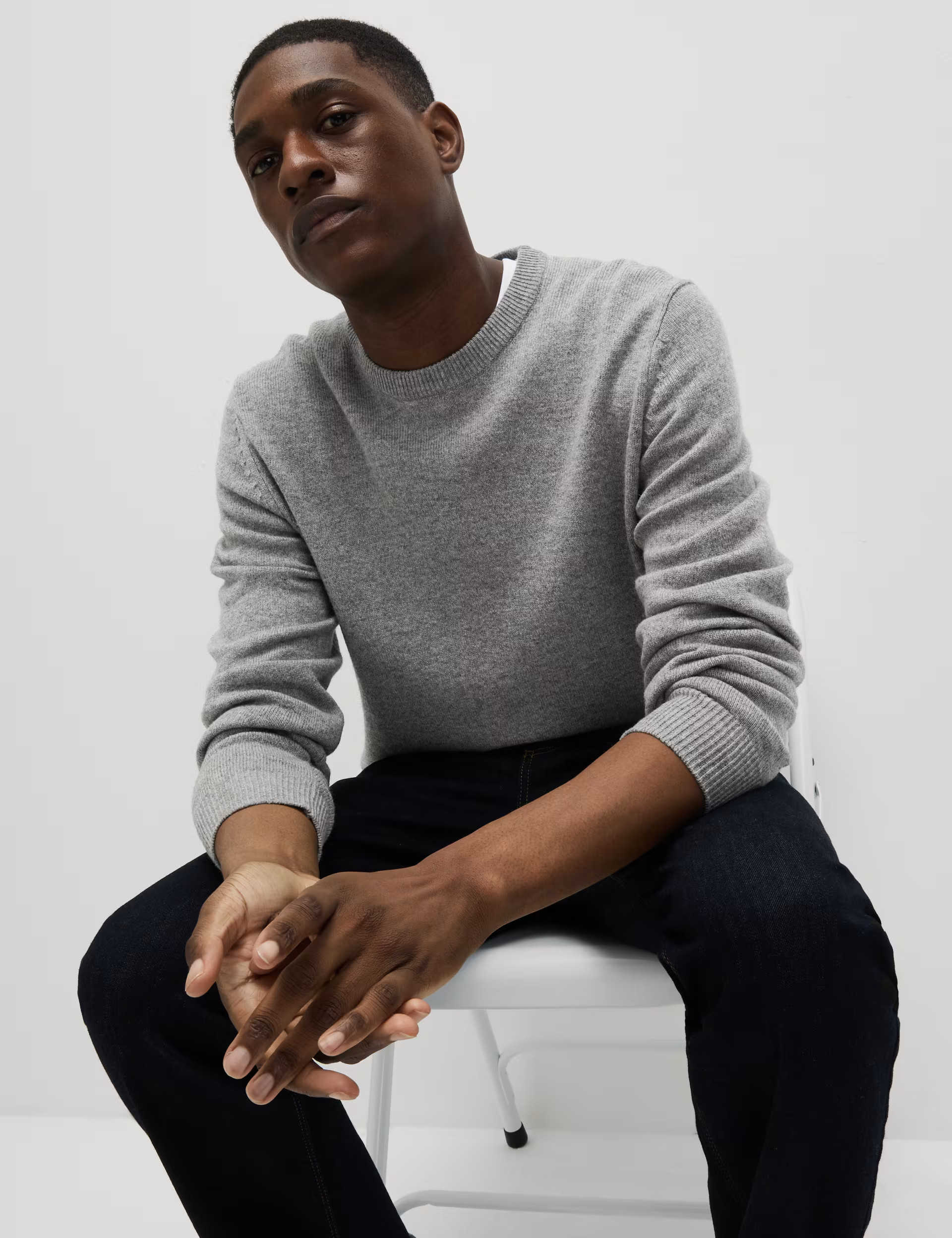 Pure Extra Fine Lamsbwool Crew Neck Jumper | Marks & Spencer (UK)