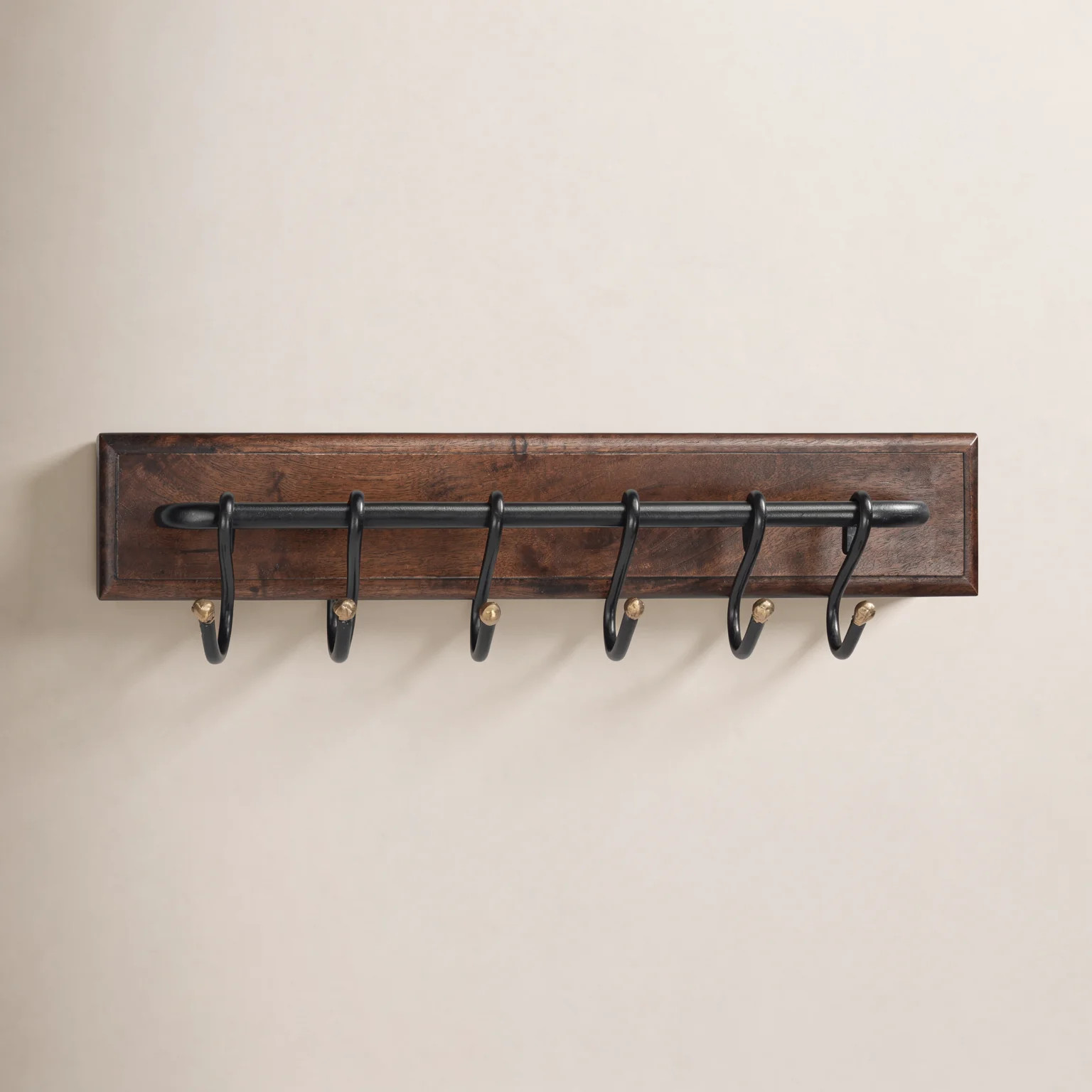 6-Hook Wall-Mounted Coat Rack | Birch Lane