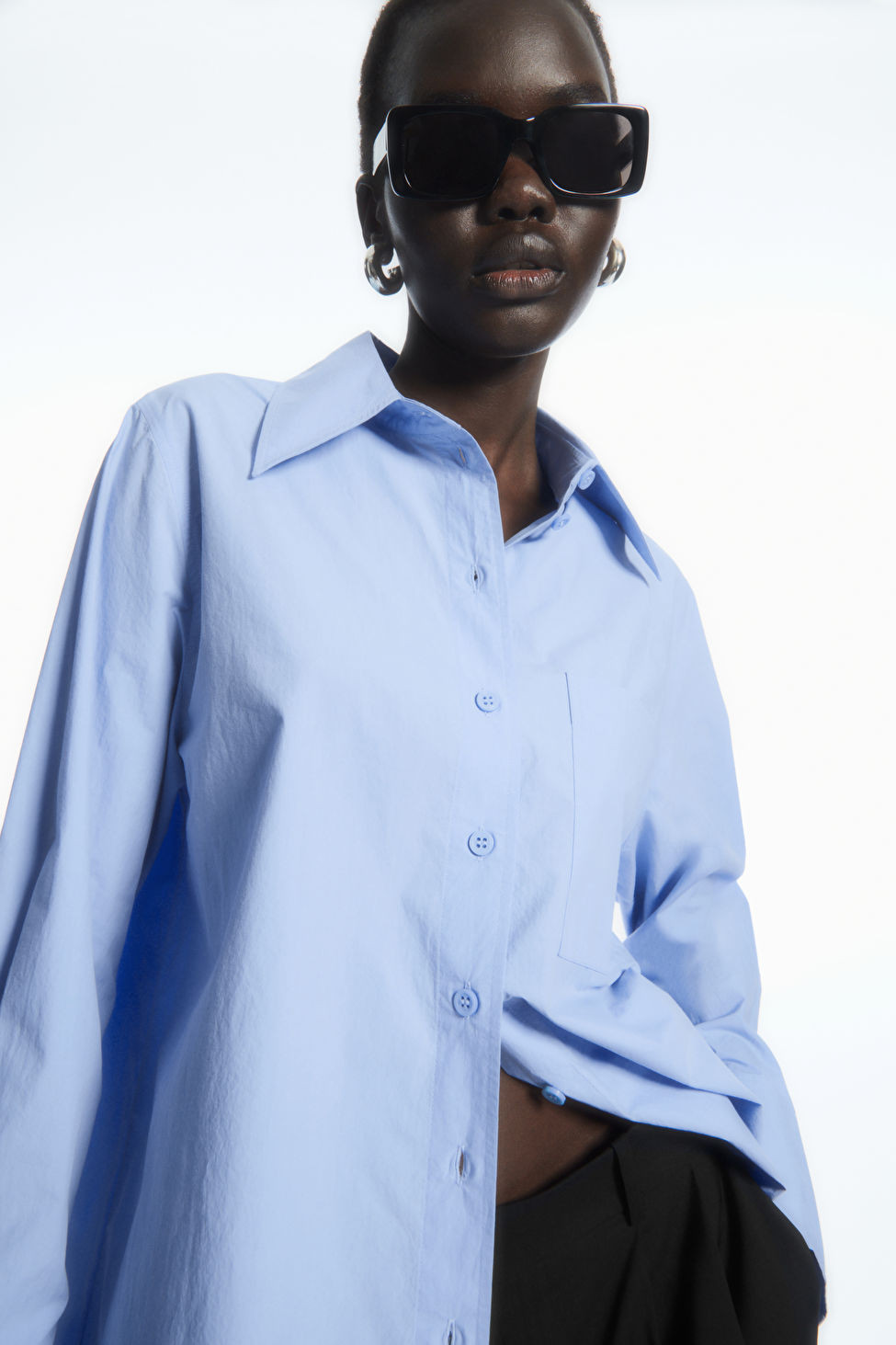 OVERSIZED TAILORED SHIRT - LIGHT BLUE - COS | COS UK