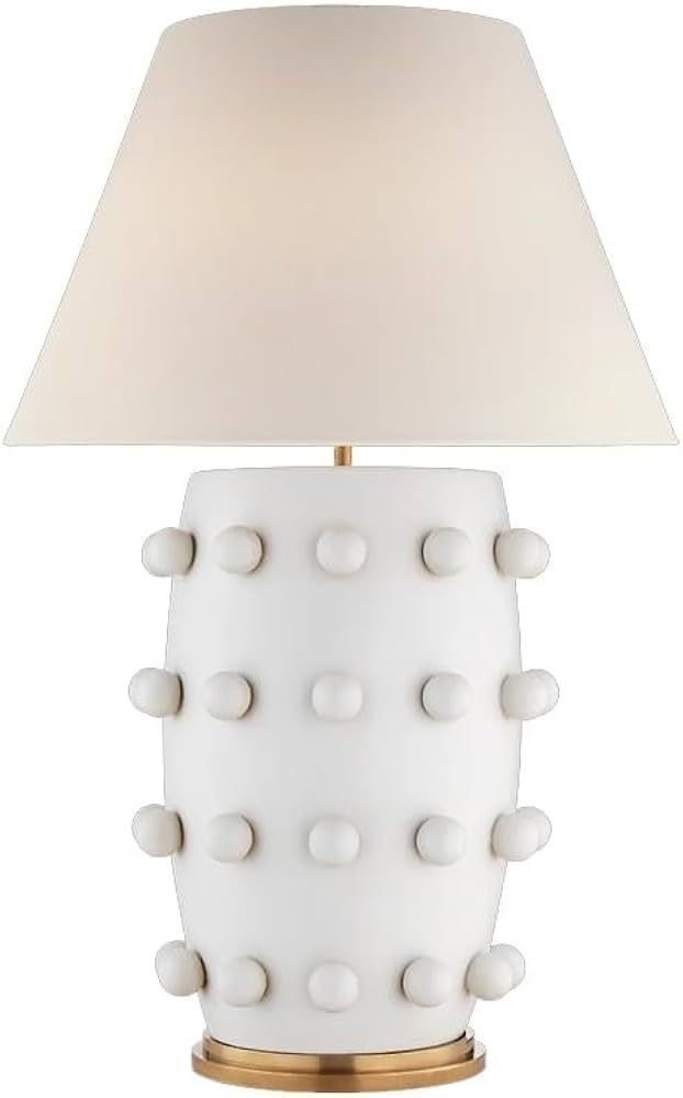 Modern Table Lamp Table Lamp - 27 Inch White Ball Farmhouse Design, Classic Nightstand Large Lamp... | Amazon (US)