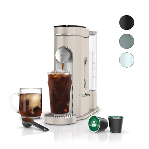 Ninja Pods & Grounds Iced Coffee Maker, K-Cup Pod Compatible, Stone PB041ST | Amazon (US)