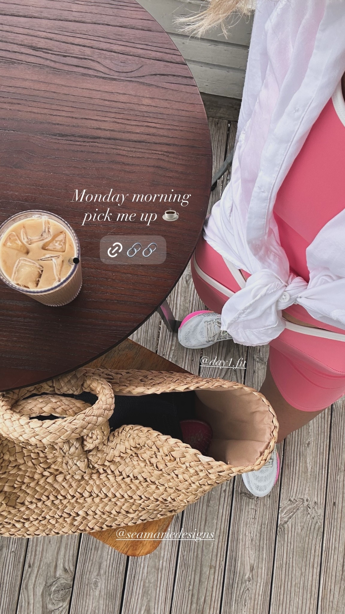 Monday morning 
pick me up ☕️ 
 @day1.fit  @seamariedesigns

#LTKdayinmylife #LTKmorningroutine #LTKootd