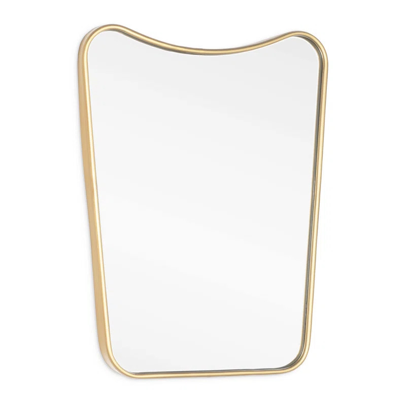 Jonati Asymmetrical Metal Wall Mirror | Wayfair North America