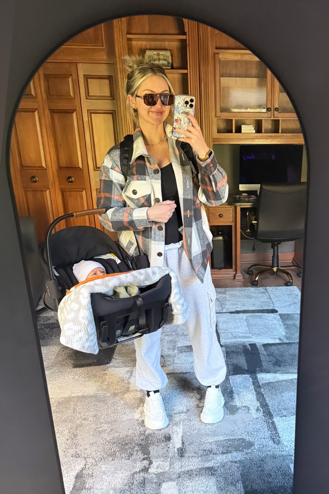 Comfy, casual & cute💁🏼‍♀️ all things linked…except baby…he’s all mine 🤪🫶🏼 bought flannel jacket at a boutique but linked similar! 

#LTKFamily #LTKFindsUnder50 #LTKStyleTip