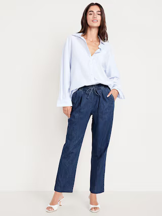 High-Waisted Billie Straight Trouser | Old Navy | Old Navy (US)