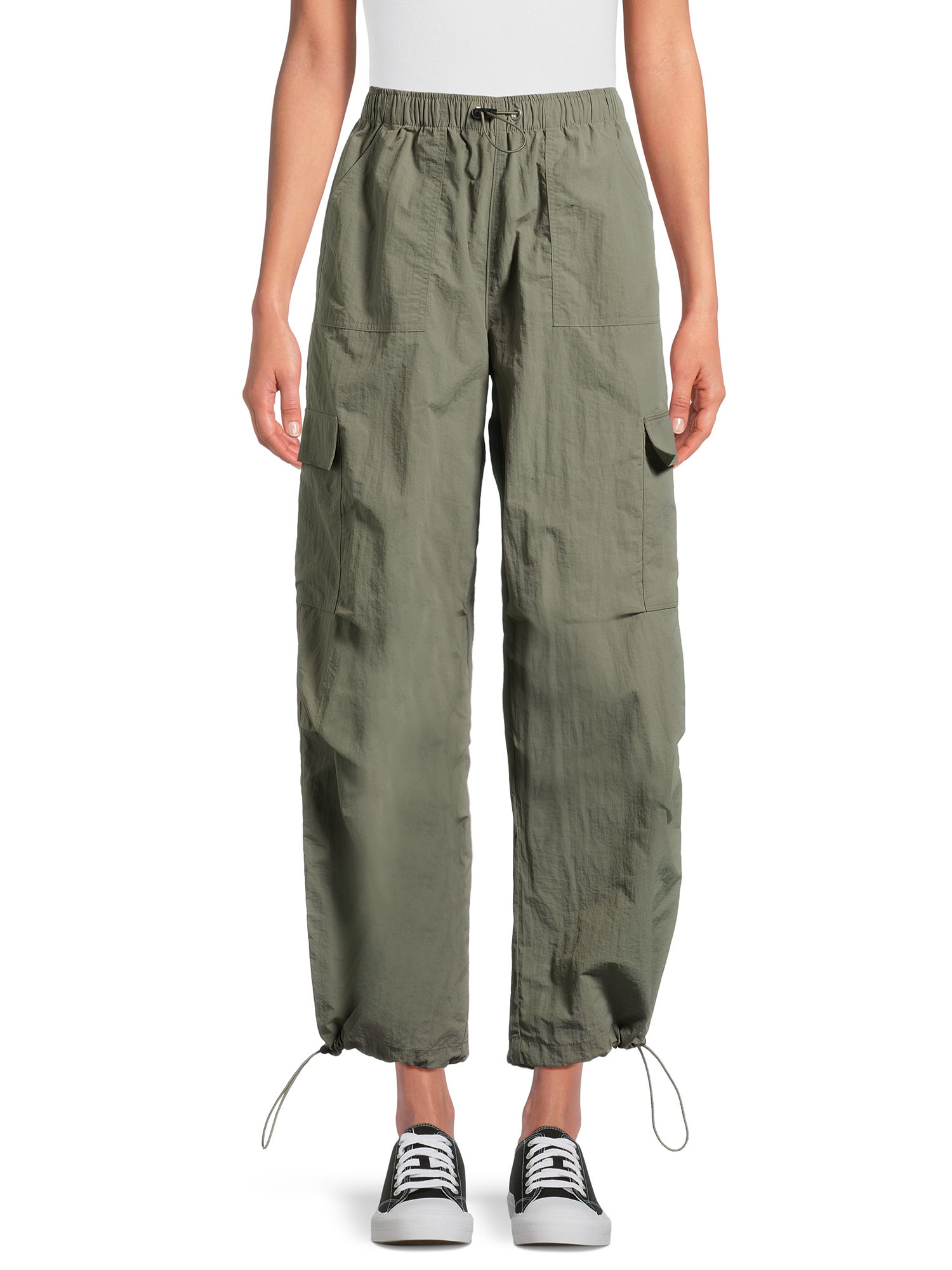 No Boundaries Juniors’ Parachute Pants, Sizes XS-XXXL, 29.5" Inseam | Walmart (US)