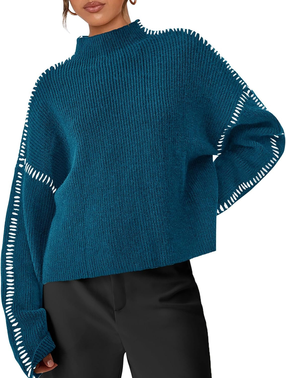 PRETTYGARDEN Womens Chunky Knit Oversized Pullover Sweaters | Amazon (US)