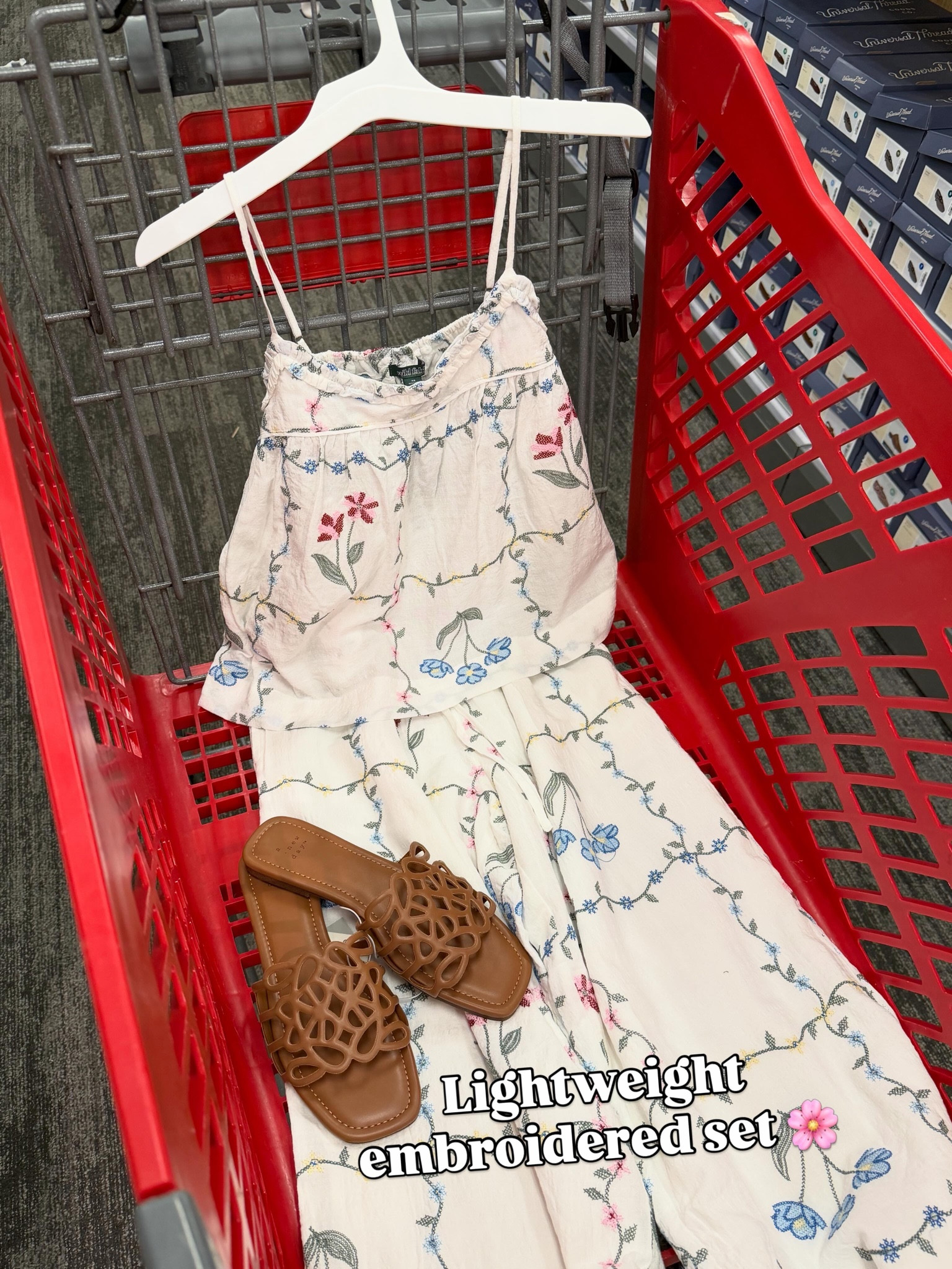Matching summer set at Target. Very lightweight.