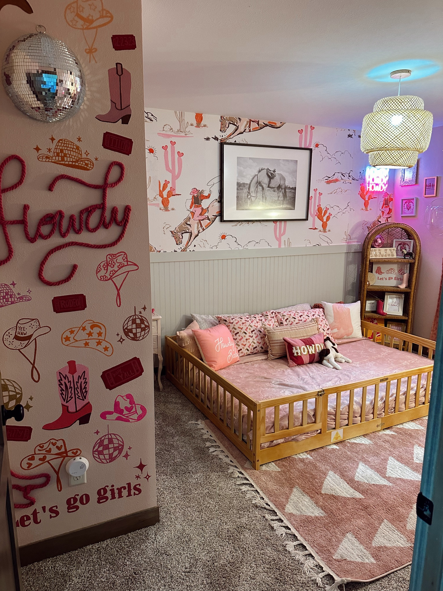 Disco cowgirl bedroom 🪩💗🐴🎀 

#LTKStyleTip #LTKHome #LTKKids