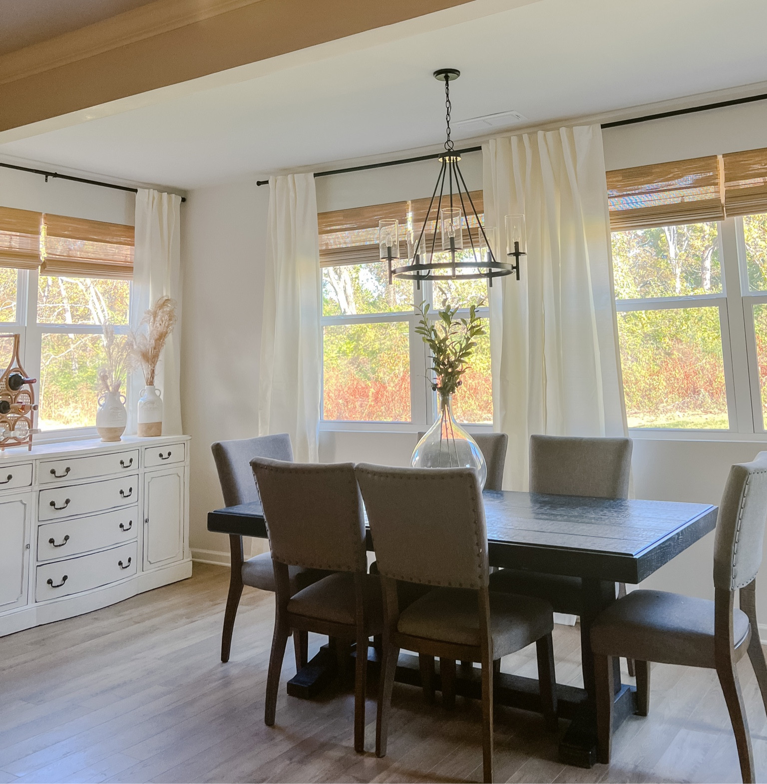 Bamboo shades and curtains! These shades are so pretty and don’t have the orange undertones that some have. 

#LTKfamily #LTKhome #LTKstyletip