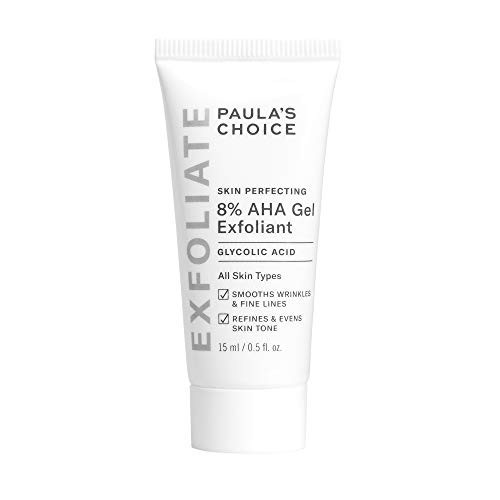 Paula's Choice SKIN PERFECTING 8% AHA Gel Exfoliant with Glycolic Acid Soothing Chamomile & Green Tea, Travel Size Leave-On Gentle Exfoliator, 0.5 oz | Amazon (US)