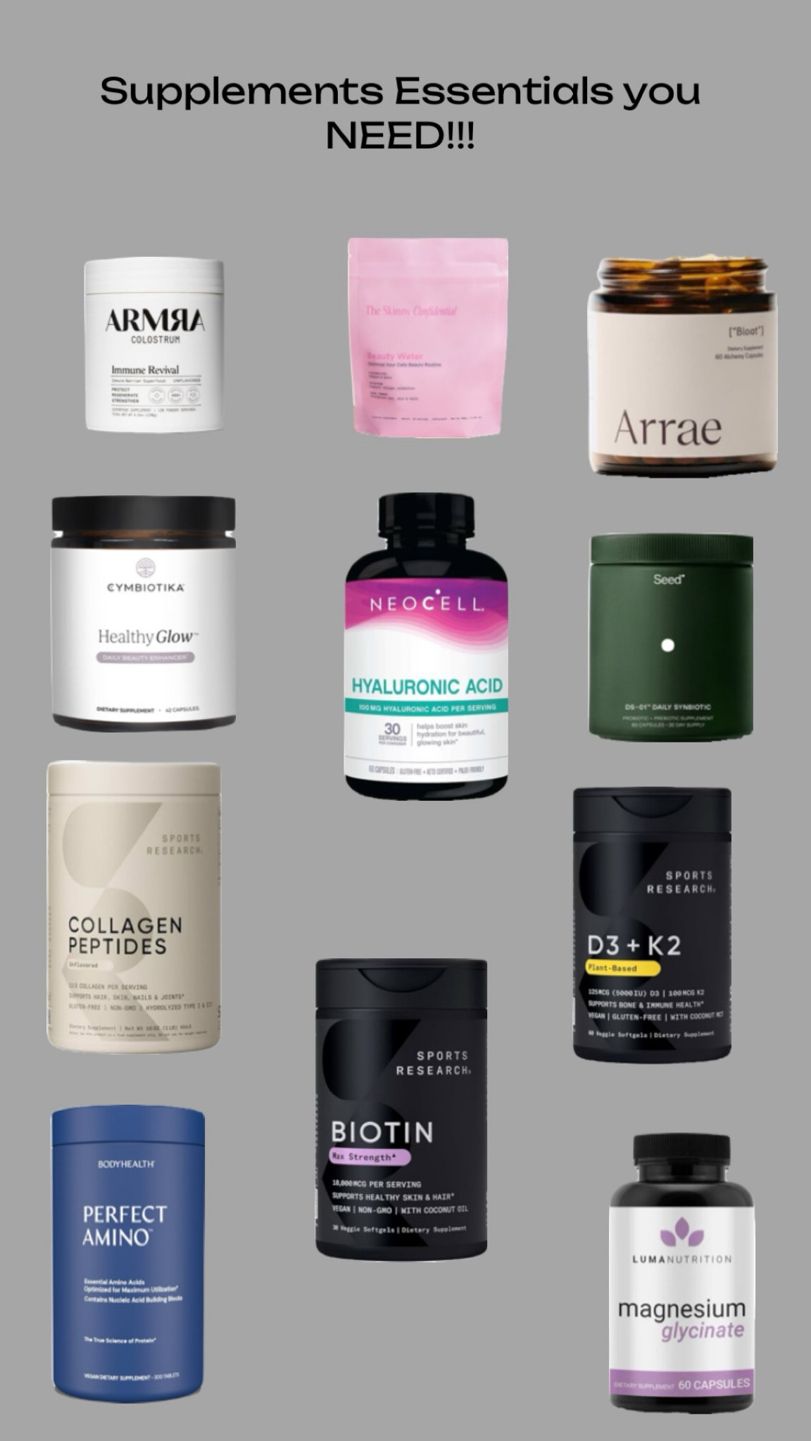Supplements to add to your daily routine 🤍

#LTKfitness