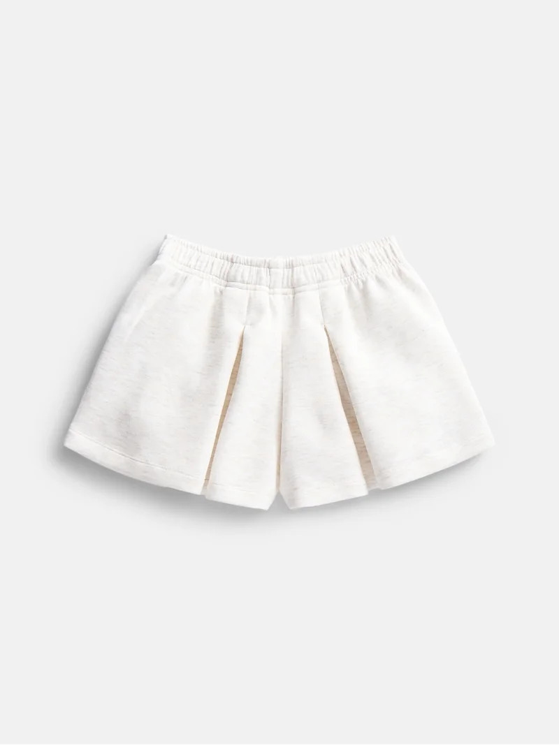 Wonder Nation Toddler Girls Athletic Pleated Shorts with Bow, Sizes 12M-5T | Walmart (US)