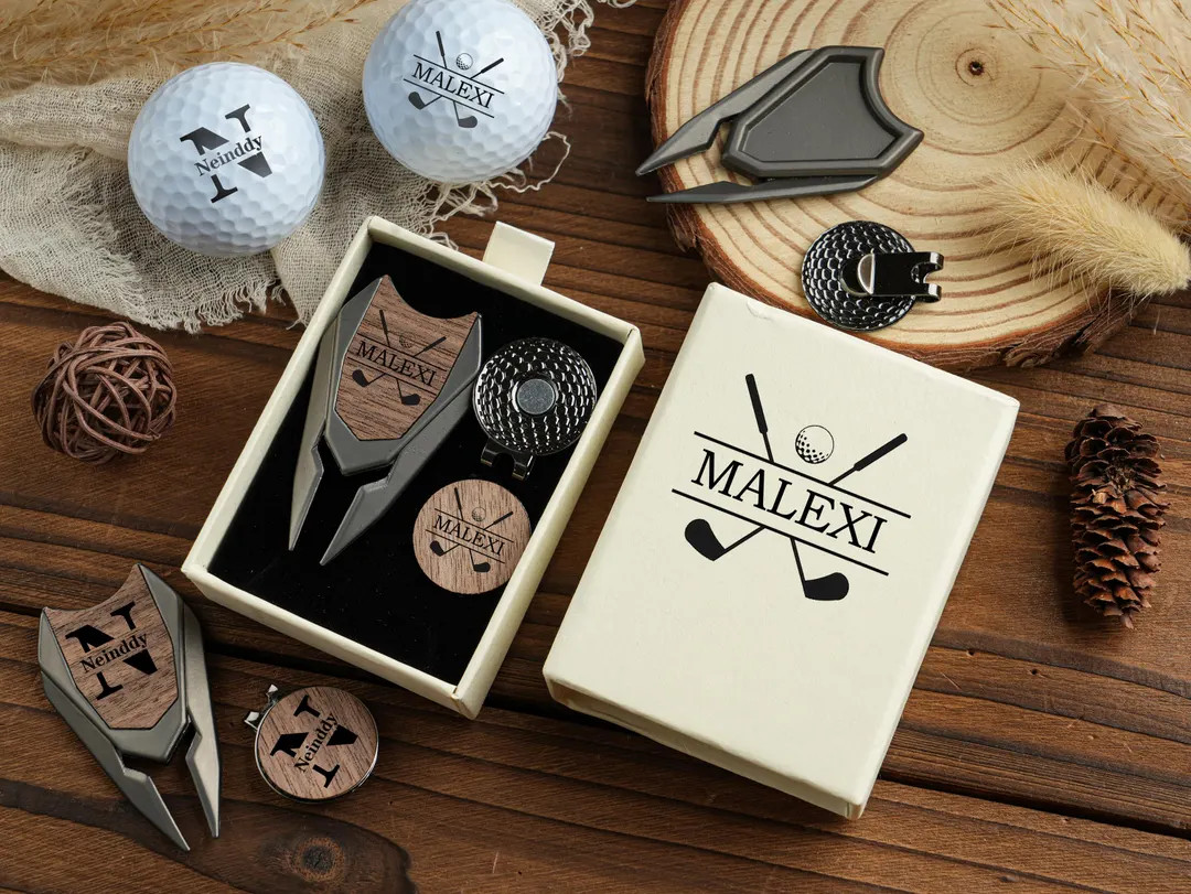 Personalized Golf Ball Marker Set: Custom Divot Tool, Golfer Gift - Etsy | Etsy (US)