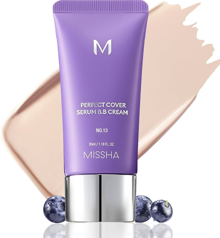 MISSHA M PERFECT COVER SERUM BB CREAM No.13 Light Fair- Fair with Cool Undertone, BB Cream by Car... | Amazon (US)