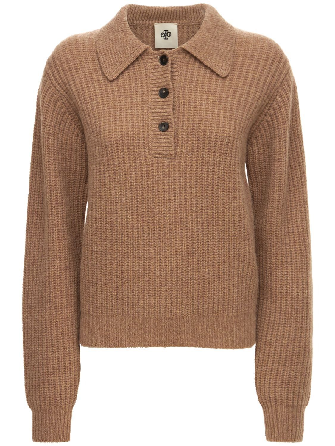 The Garment - Canada wool knit polo sweater - Light Brown | Luisaviaroma | Luisaviaroma