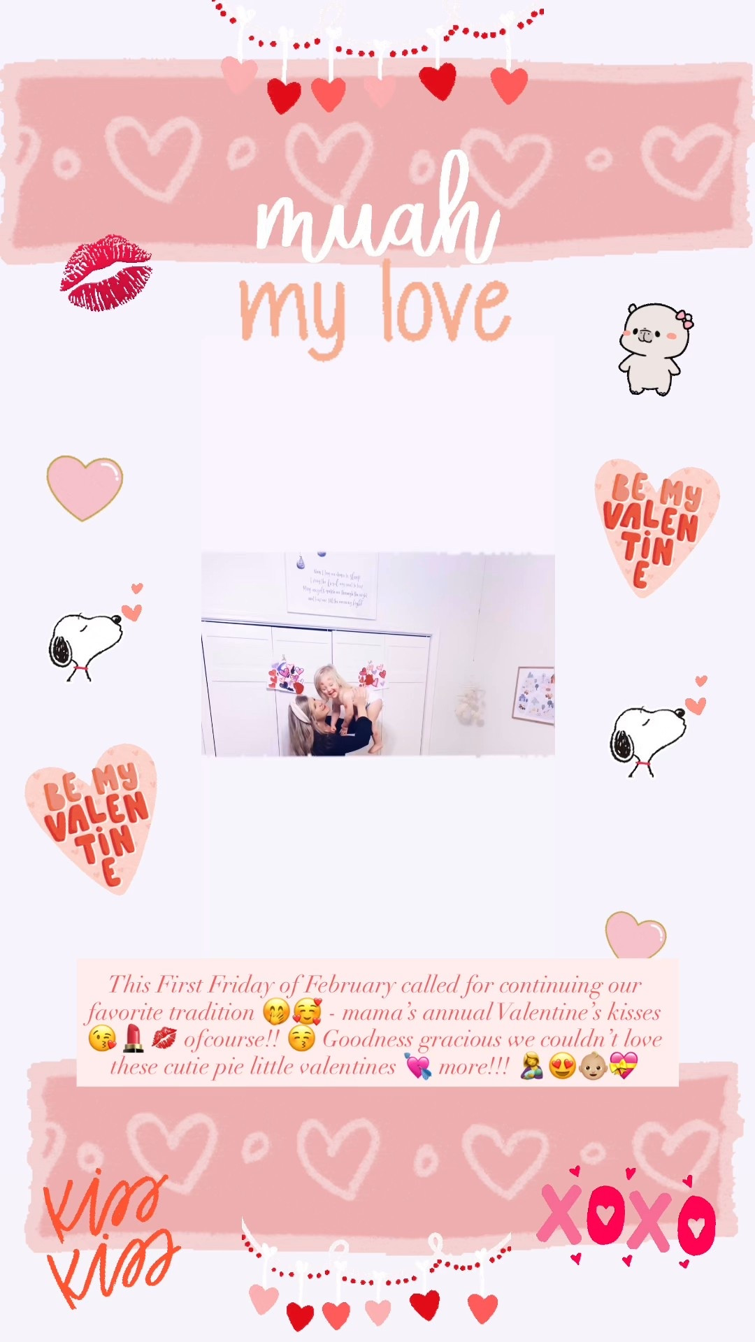 This First Friday of February called for continuing our favorite tradition 🤭🥰 - mama’s annual Valentine’s kisses 😘💄💋 ofcourse!! 😚 Goodness gracious we couldn’t love these cutie pie little valentines 💘 more!!! 🤱😍👶🏼💝

#LTKValentine #LTKKids #LTKmomlife