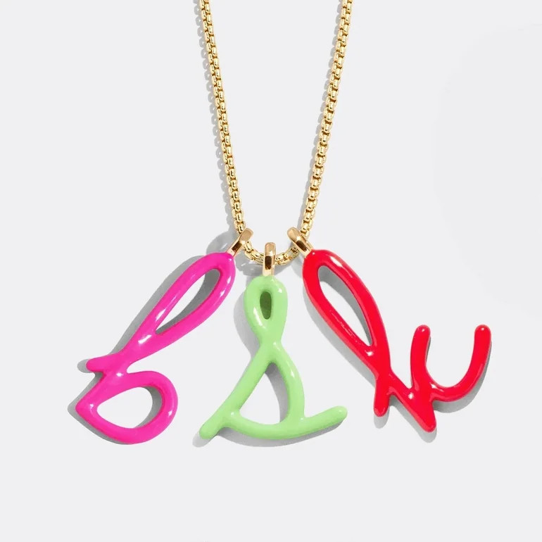 Letter Pop Custom Initial Necklace - Gold | BaubleBar