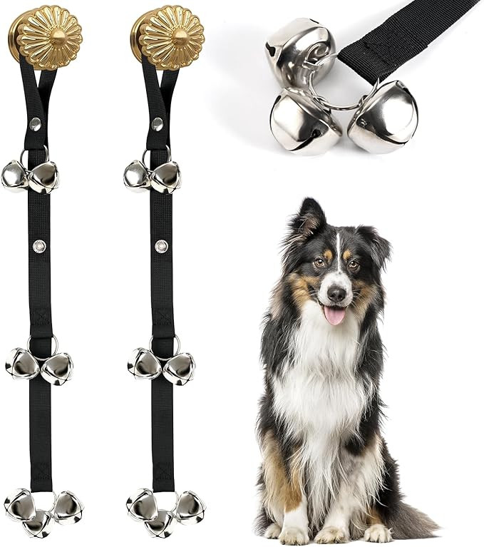 Pack of 2 Upgraded Puppy Bells Doorbells for Door Knob, Dog Bells for Potty Training-Louder Jingl... | Amazon (US)