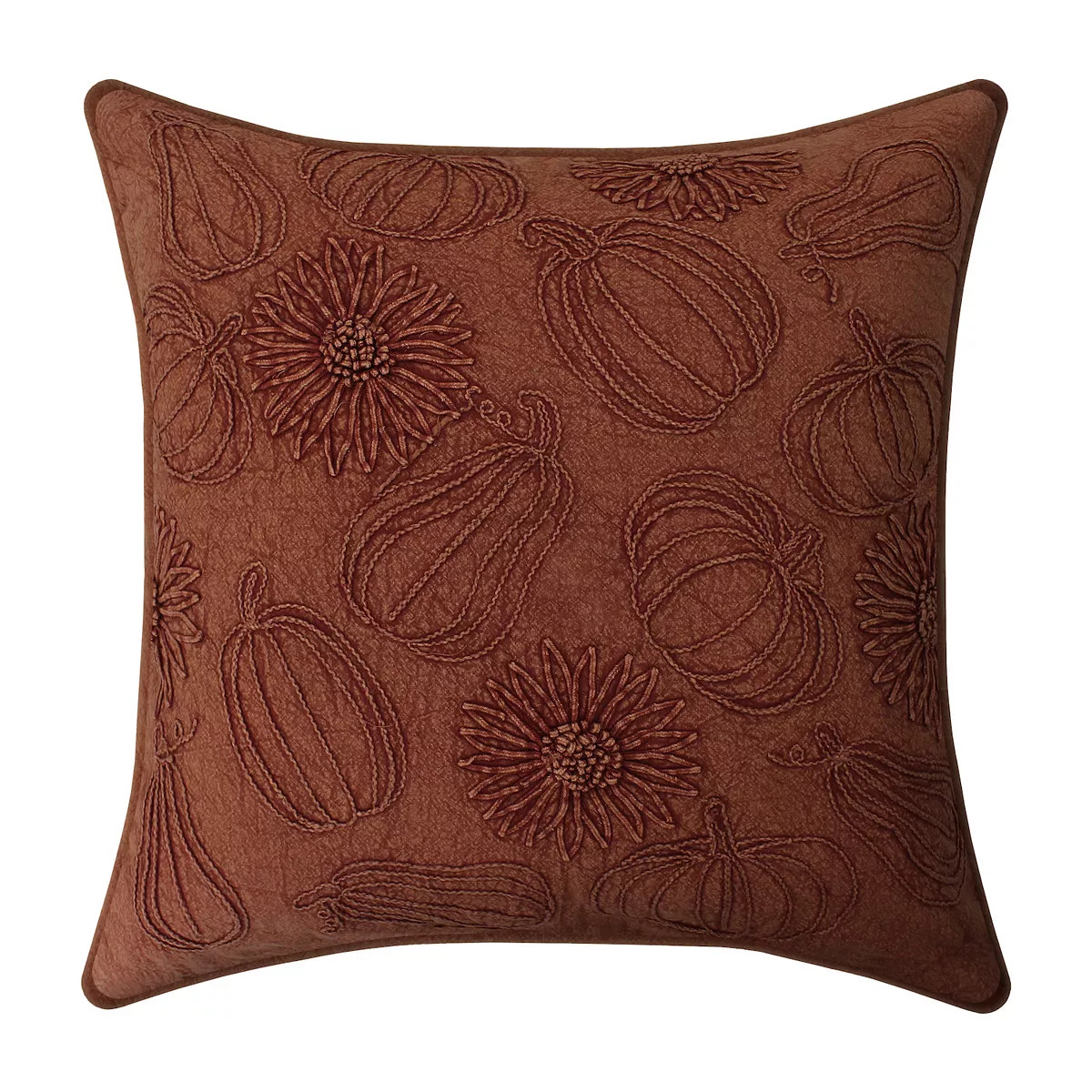 Celebrate Together™ Fall Enzyme Pumpkin & Sunflower Throw Pillow | Kohl's