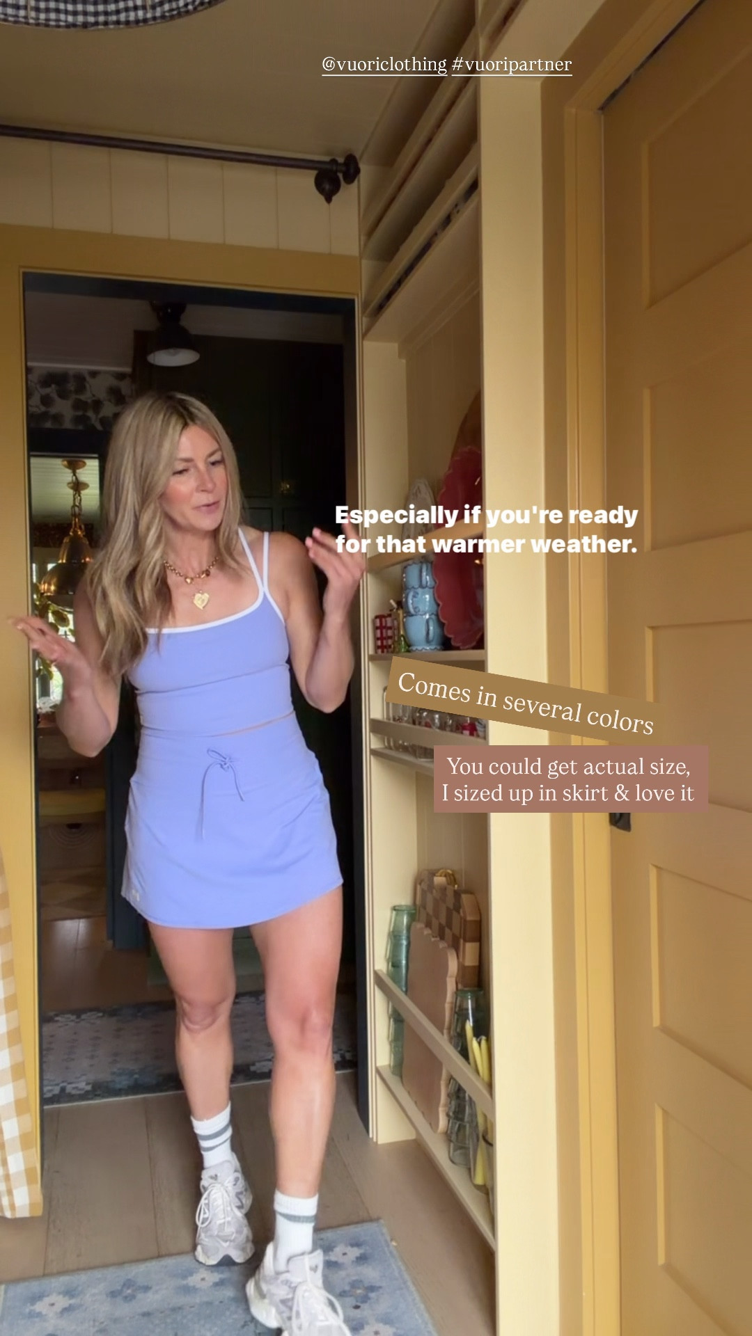 Vuori Activewear Favorites - wearing their new color Hyacinth! So perfect for spring walks @vuoriclothing #vuoripartner
*I sized up in skirt but could all be true to size 