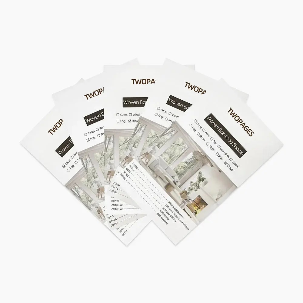 Woven Bamboo Shade Sample Booklets | TWOPAGES
