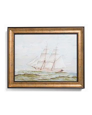 16x20 Frigate Sailboat Framed Wall Art | Marshalls