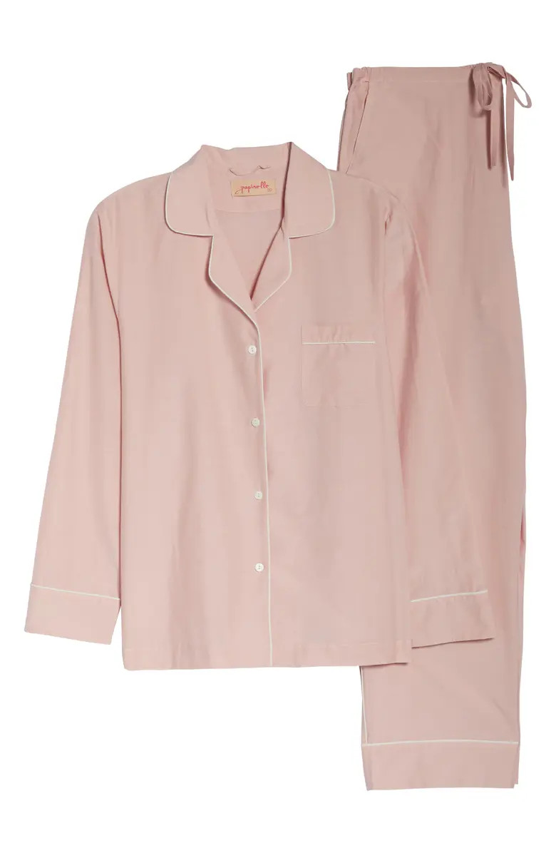 Mia Cotton & Silk Pajamas | Nordstrom