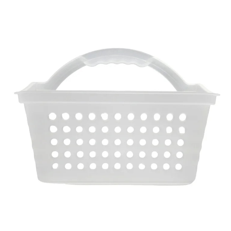 Mainstays Small Portable Shower Caddy Frost Plastic | Walmart (US)