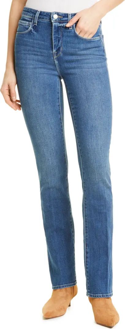 L'AGENCE Oriana High Waist Straight Leg Jeans | Nordstrom | Nordstrom