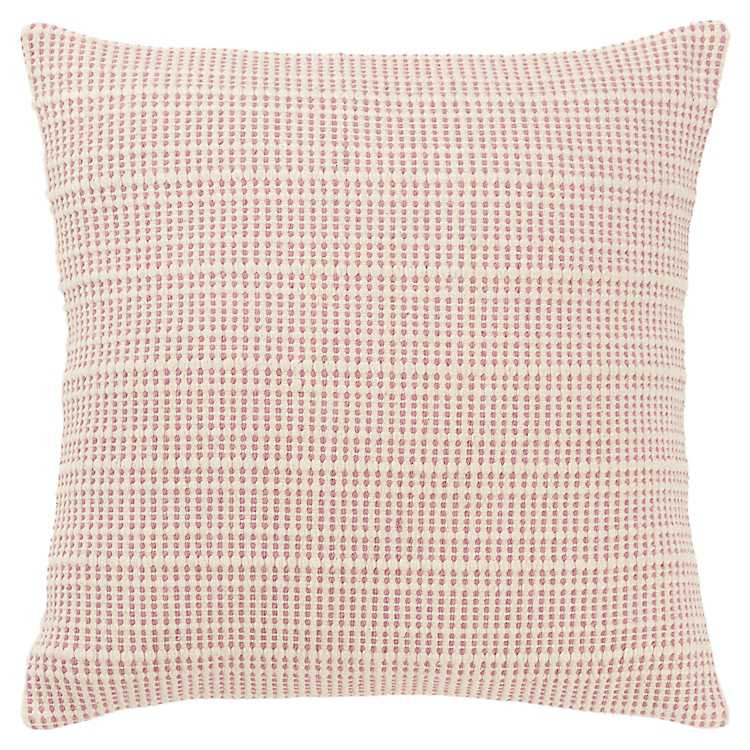 Pink Woven Throw Pillow | Kirkland's Home