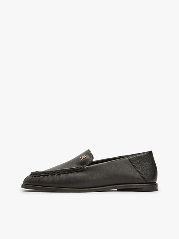 Leather Ruched Toe Loafers | Tommy Hilfiger UK