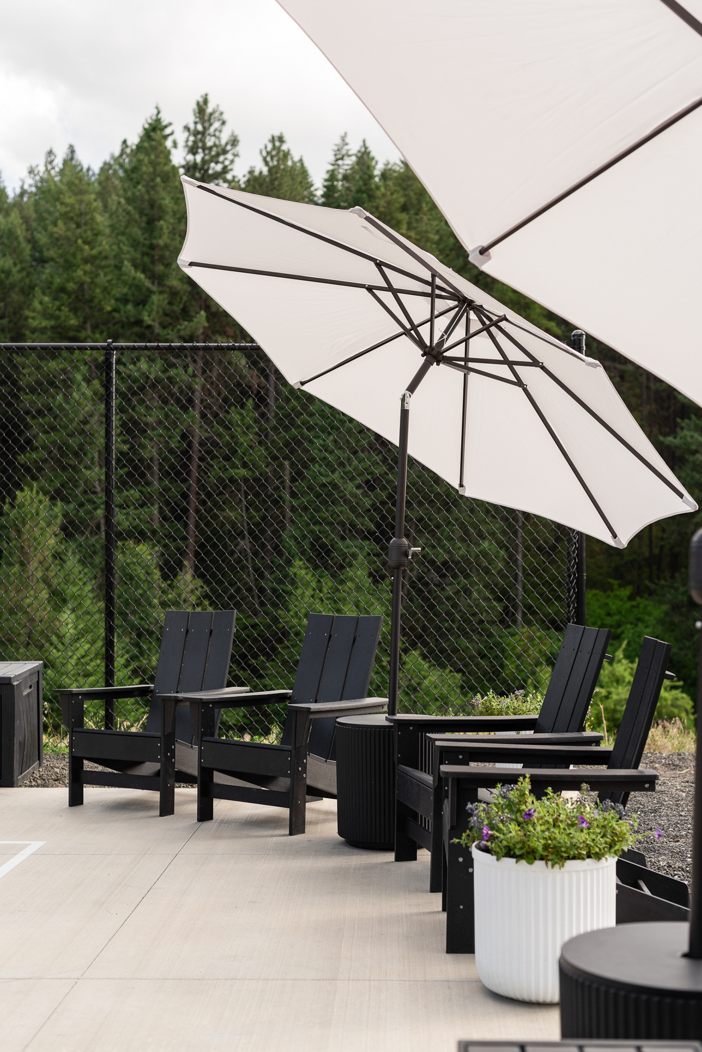 These chairs are the best! Love this outdoor spot in our backyard

Adirondack chairs, outdoor space, outdoor patio, outdoor chairs, outdoor umbrella, Wayfair, summer ideas