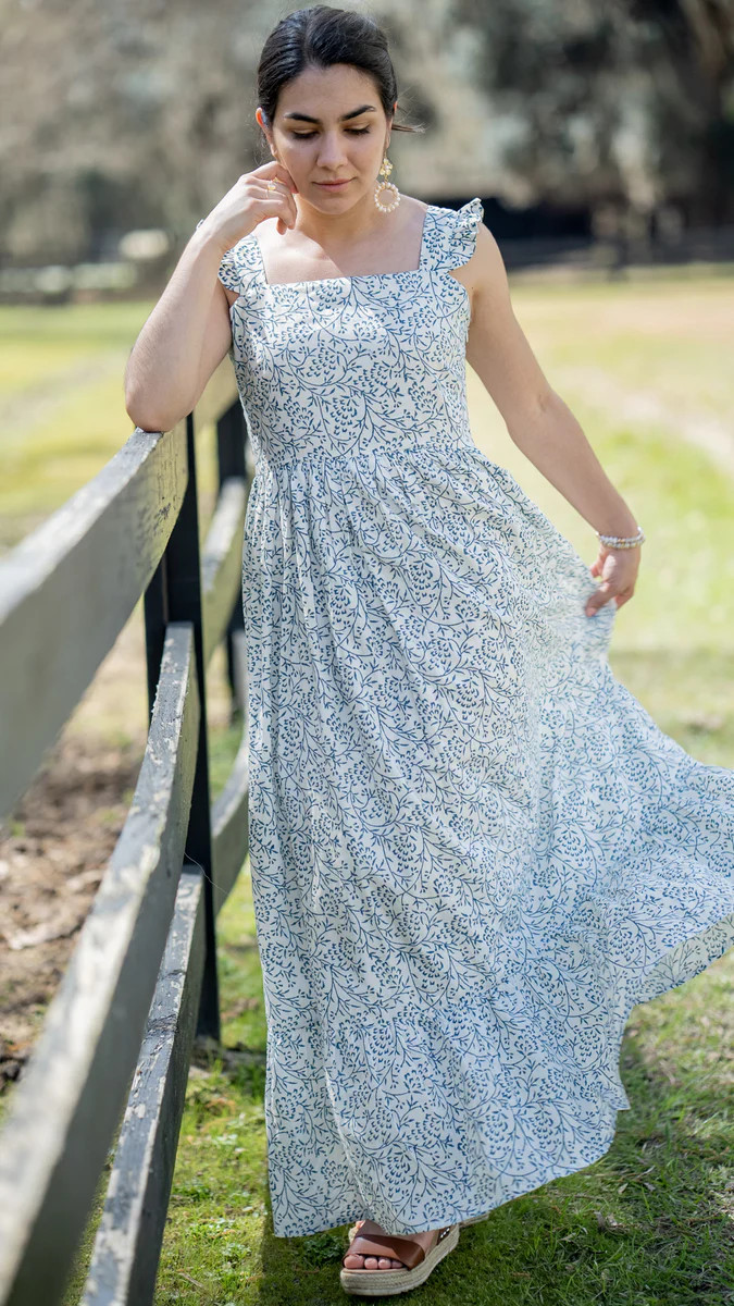 INEZ RUFFLE MIDI DRESS | TAMARIZ | All In The Detail