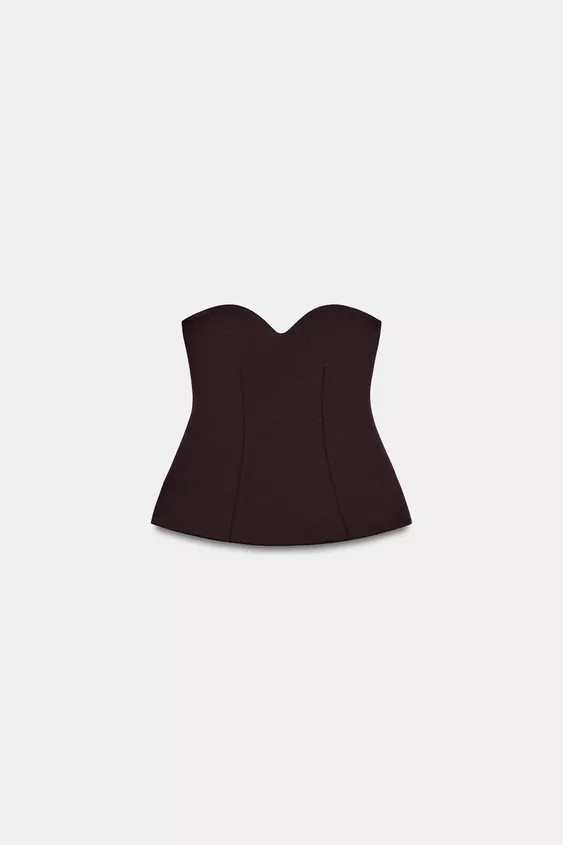 SWEETHEART BANDEAU TOP | Zara Canada