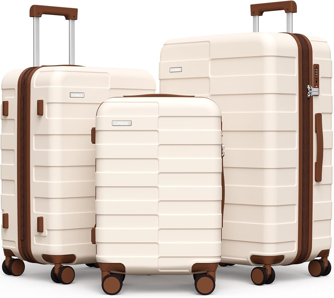 Luggage Sets 3 Piece Hardside (3-YEARS VIP SERVICE) Expandable Ultra Durable Polycarbonate Lightw... | Amazon (US)