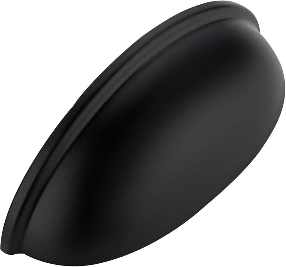 Ravinte 10 Pack 3" Drawer Pulls Flat Black Cabinet Cup Pulls Kitchen Hardware Cabinet Handles Dra... | Amazon (US)