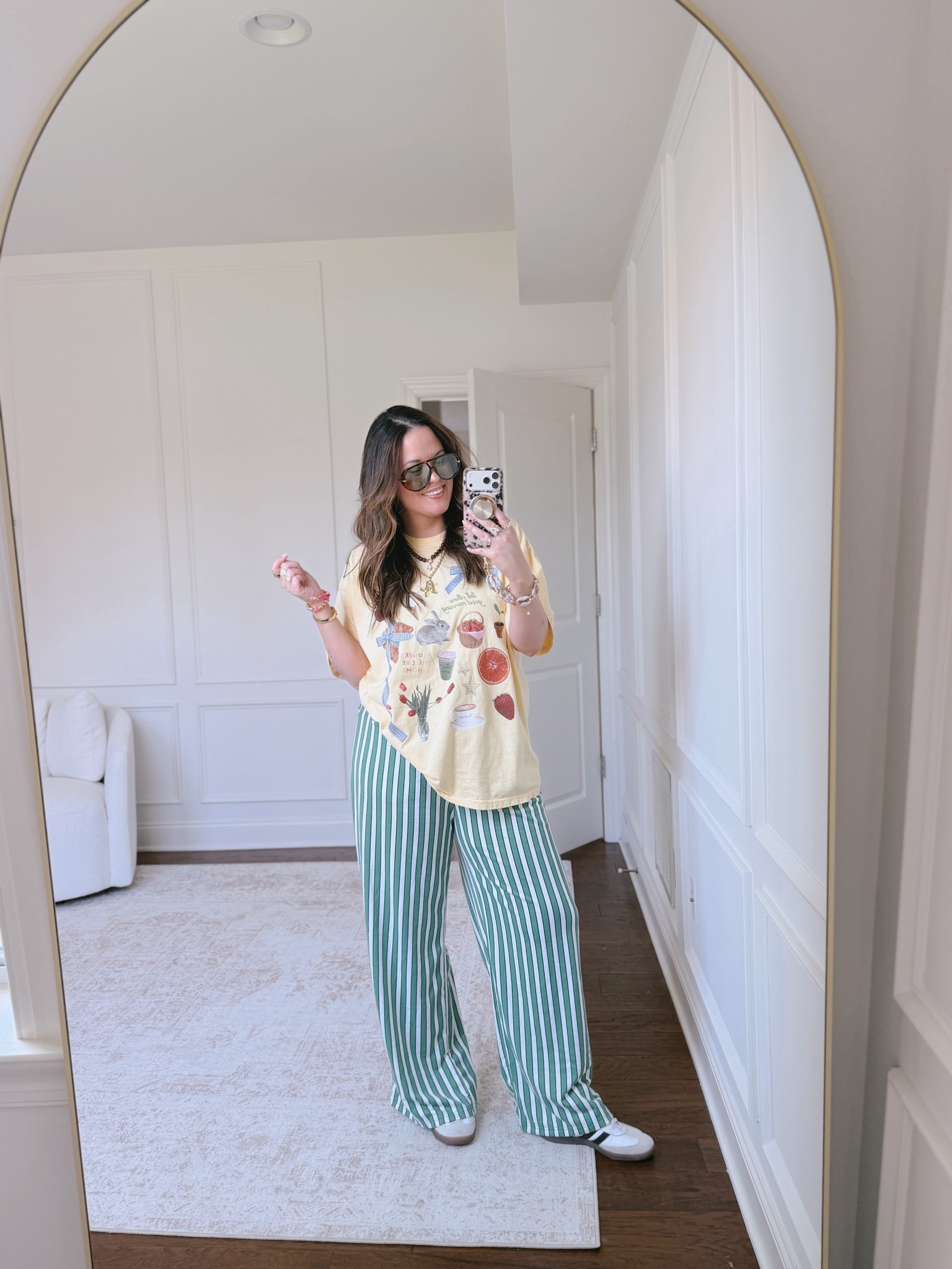 Use code AMANDAROE10 on the tee! Wearing a 2XL.. and wearing an XL in the pants! 

#LTKmomlife #LTKootd #LTKMidsize