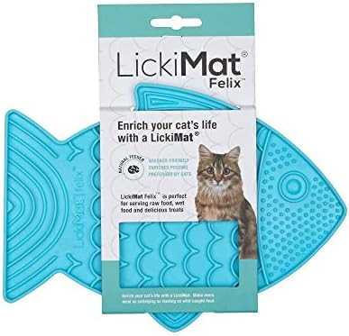 Lickimat Casper & Felix, Fish-Shaped Cat Slow Feeders for Feline Boredom and Anxiety Reduction; P... | Amazon (US)