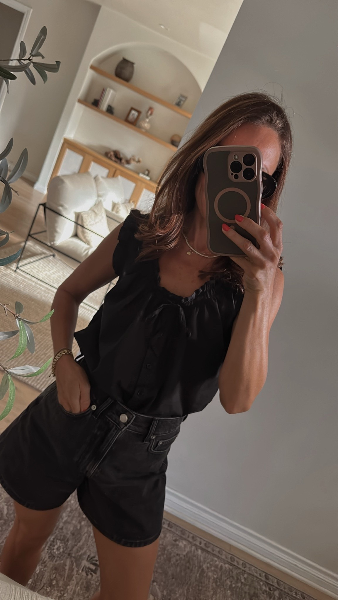 Today’s outfit 
Top is so lightweight and can work for transitional season with jeans… runs tts

#LTKOver40