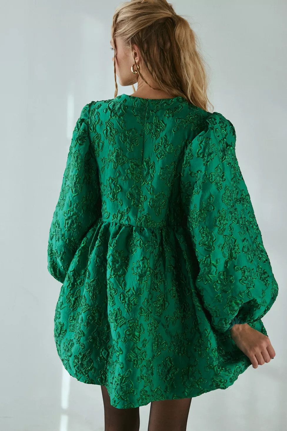 Sister Jane Dream Storybook Jacquard Babydoll Mini Dress | Urban Outfitters (US and RoW)