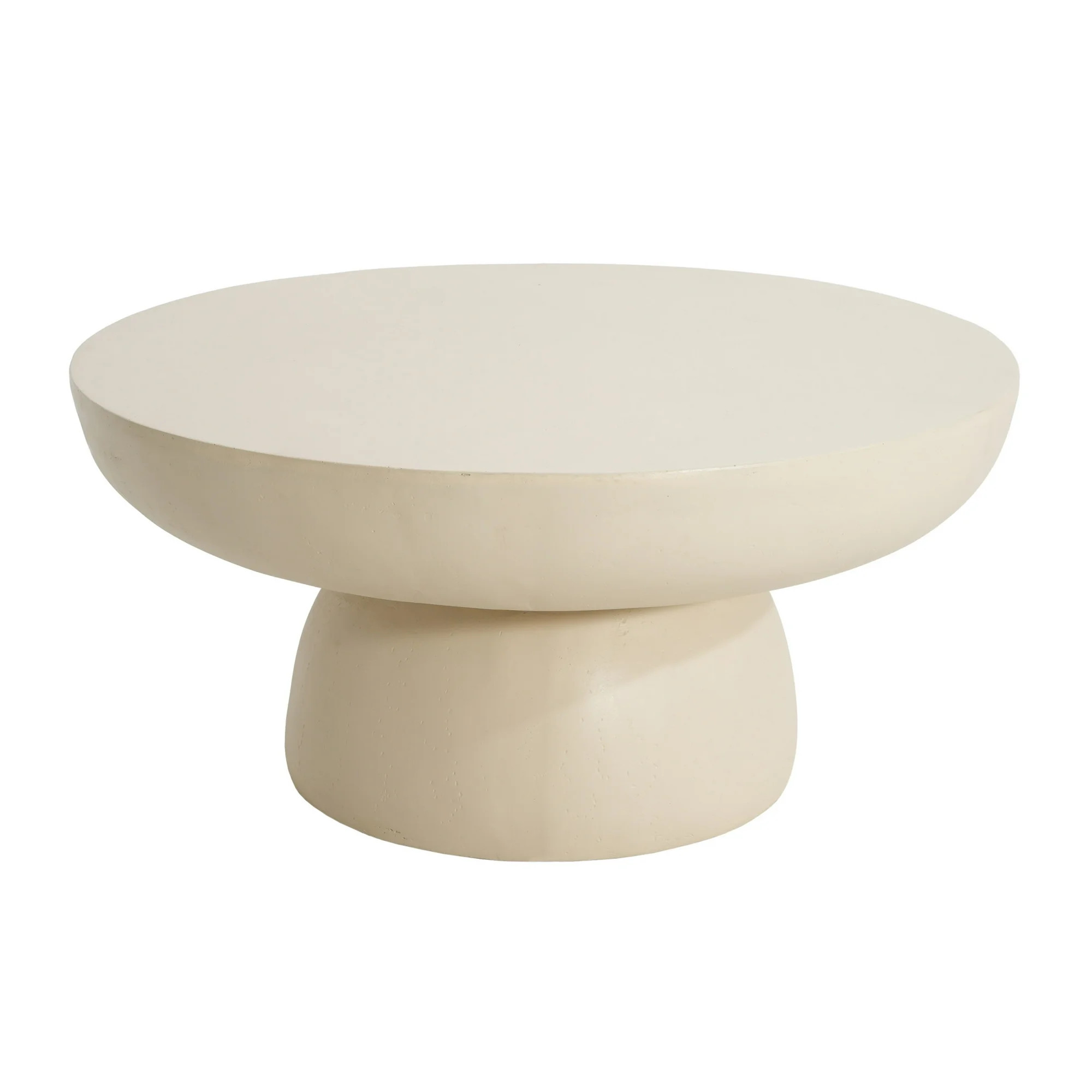 Christopher Knight Home 27.5" Round MGO Coffee Table, Indoor/Outdoor Modern Accent Table, White F... | Walmart (US)