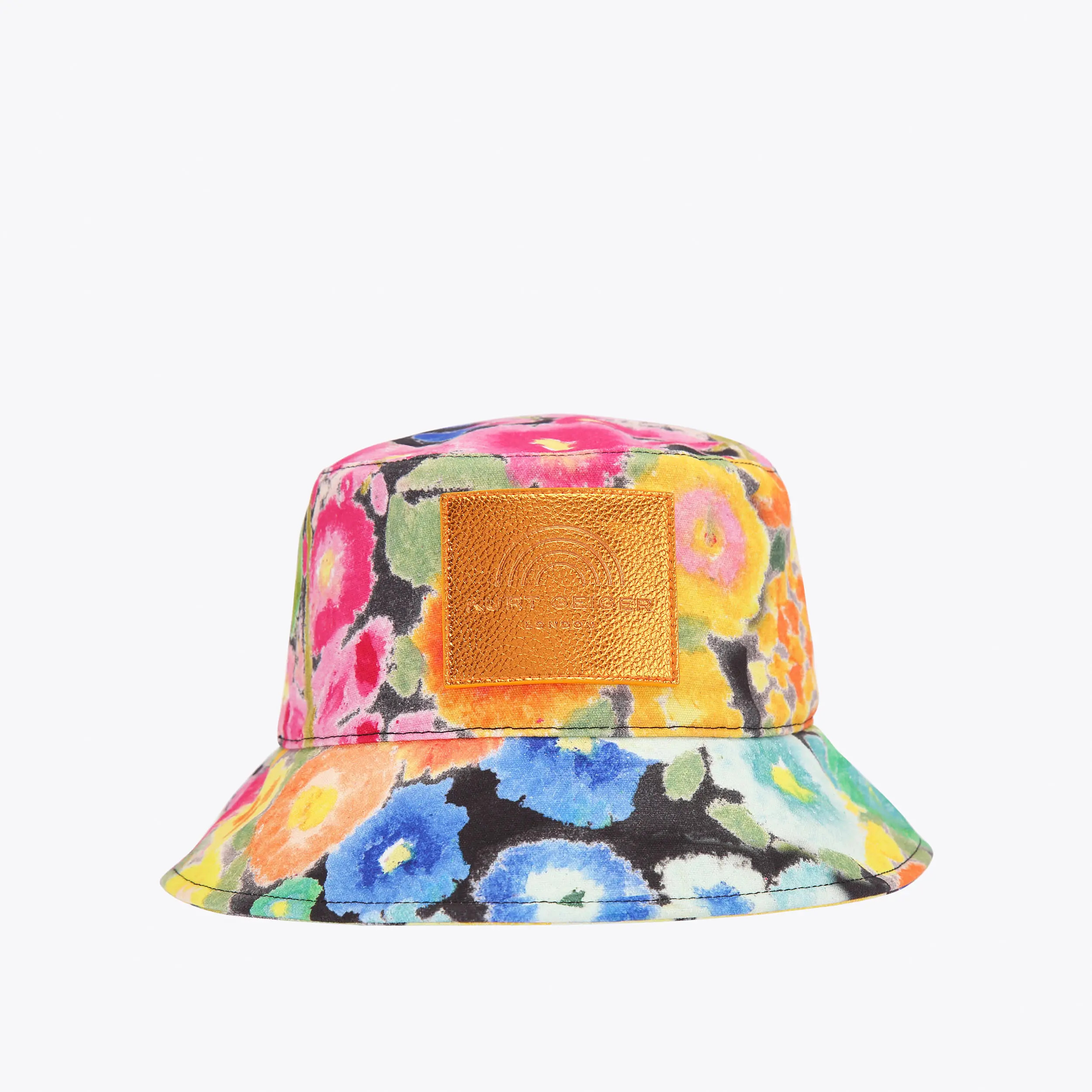 SOUTHBANK BUCKET HAT Striped Cotton Bucket Hat by KURT GEIGER LONDON | Kurt Geiger UK
