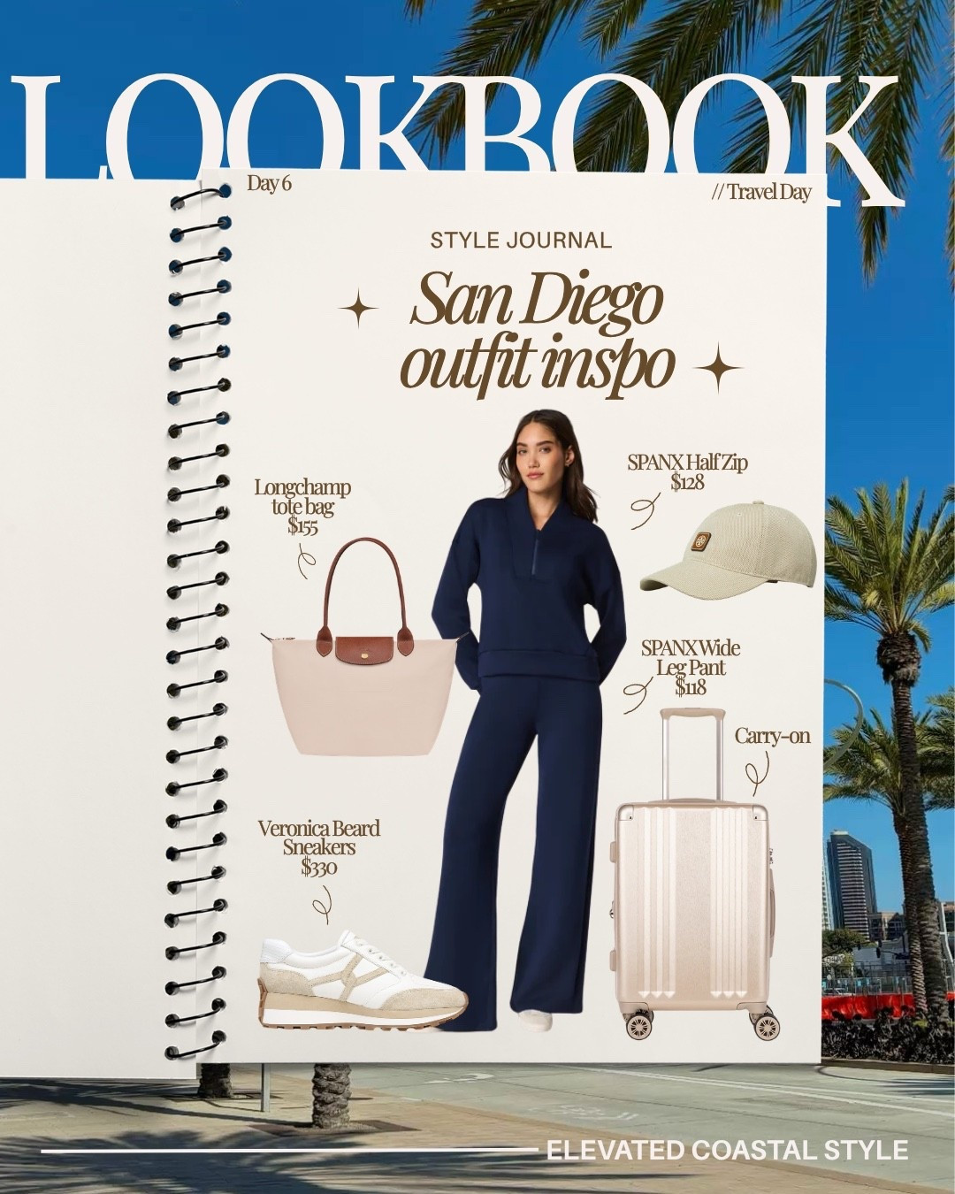 Styling Jess for San Diego 
Day 6 - Travel day

Spanx set
Longchamp tote bag
Tory Burch hat
Veronica Beard Sneakers

Travel, airplane set, travel set, vacation, carry on, tote bag, style, fashion, airport outfit, spanx, vacation styling

#LTKTravel #LTKPetite #LTKootd