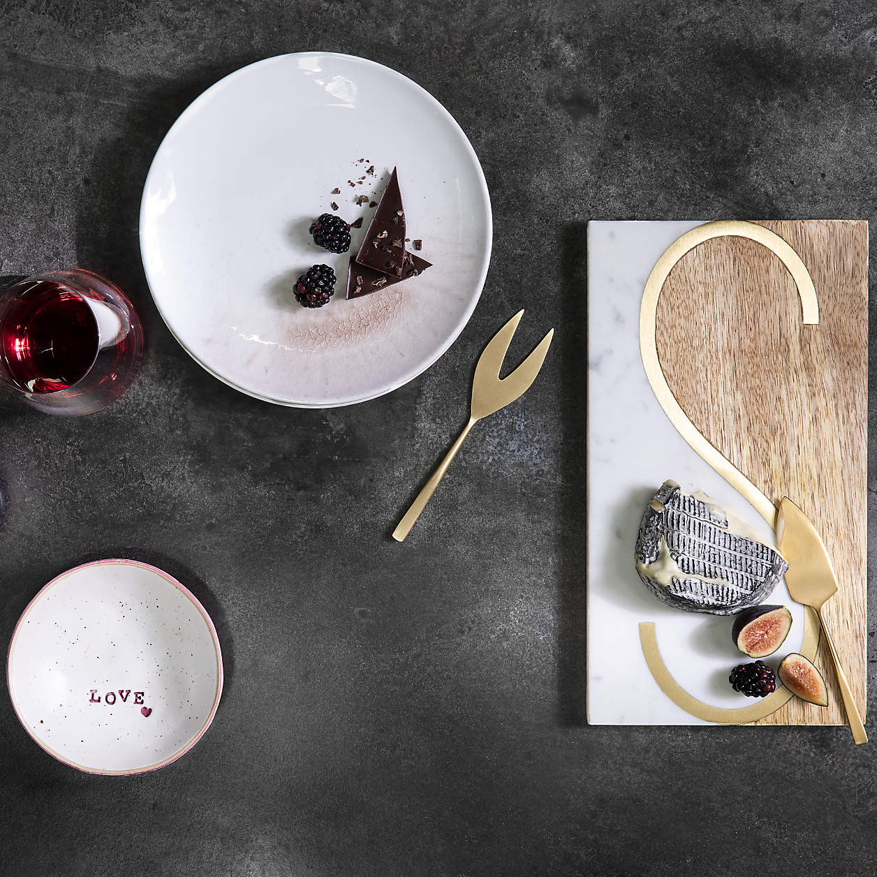 "A" Monogrammed Serving Board + Reviews | Crate & Barrel | Crate & Barrel